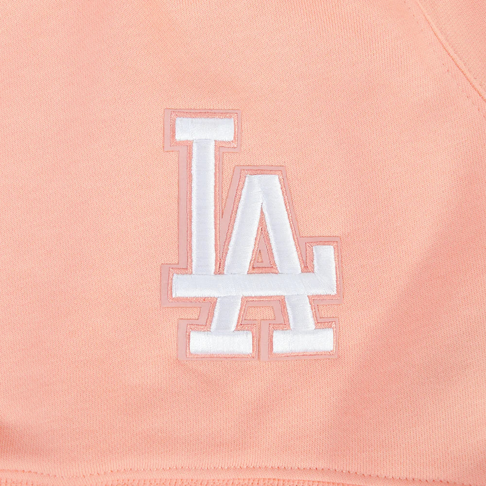 Pro Standard Womens LA Dodgers Cropped Wingspan Crewneck - Guava by Denim Exchange