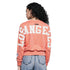 Pro Standard Womens LA Dodgers Cropped Wingspan Crewneck - Guava by Denim Exchange