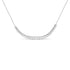 14K White Gold Lab Grown Diamond 5.0 Cttw Emerald Cut Station Necklace  DestGlow