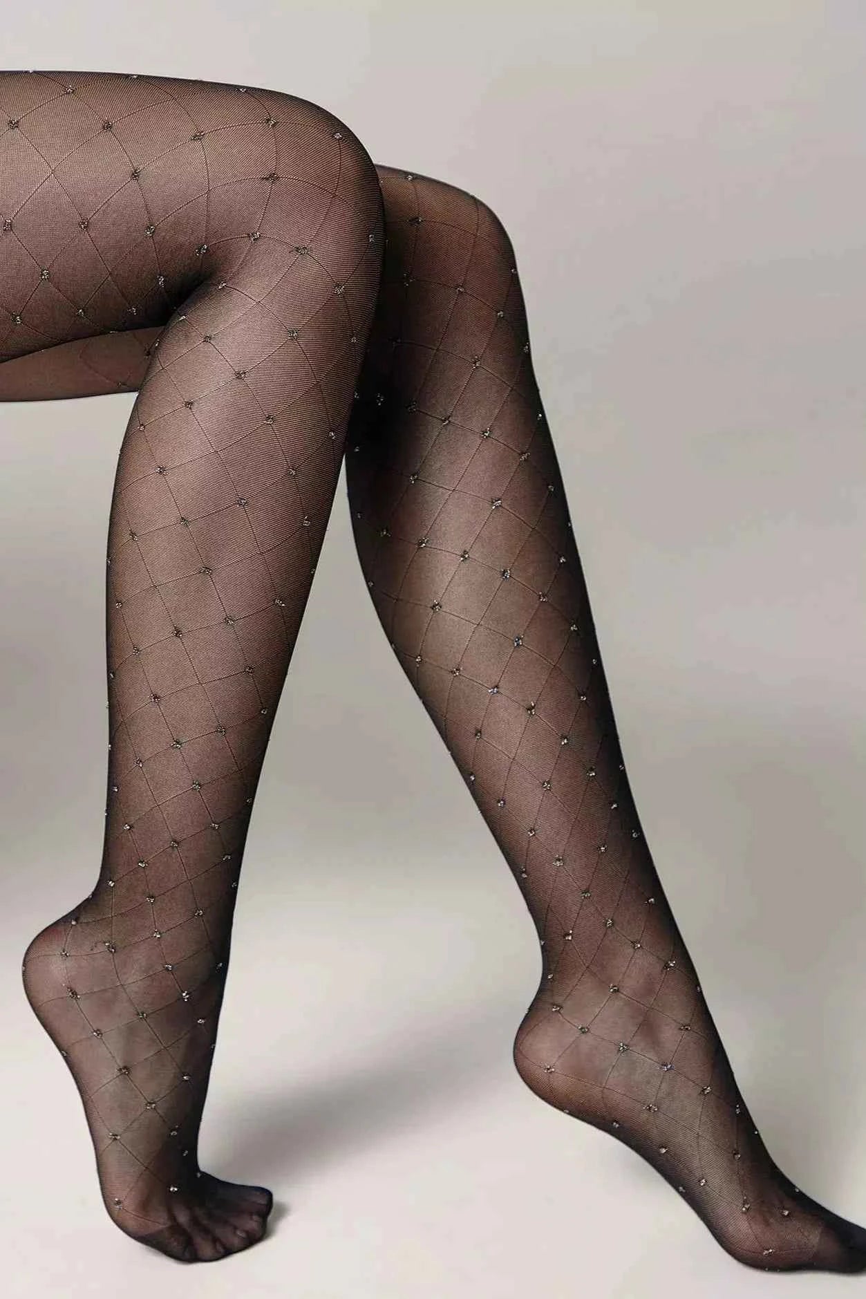 Fantasy Tights Conte Lusso - Diamond Lurex Polka Dots