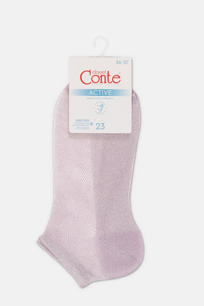Ankle Socks Conte Active - 277 Viscose With Openwork Weaving