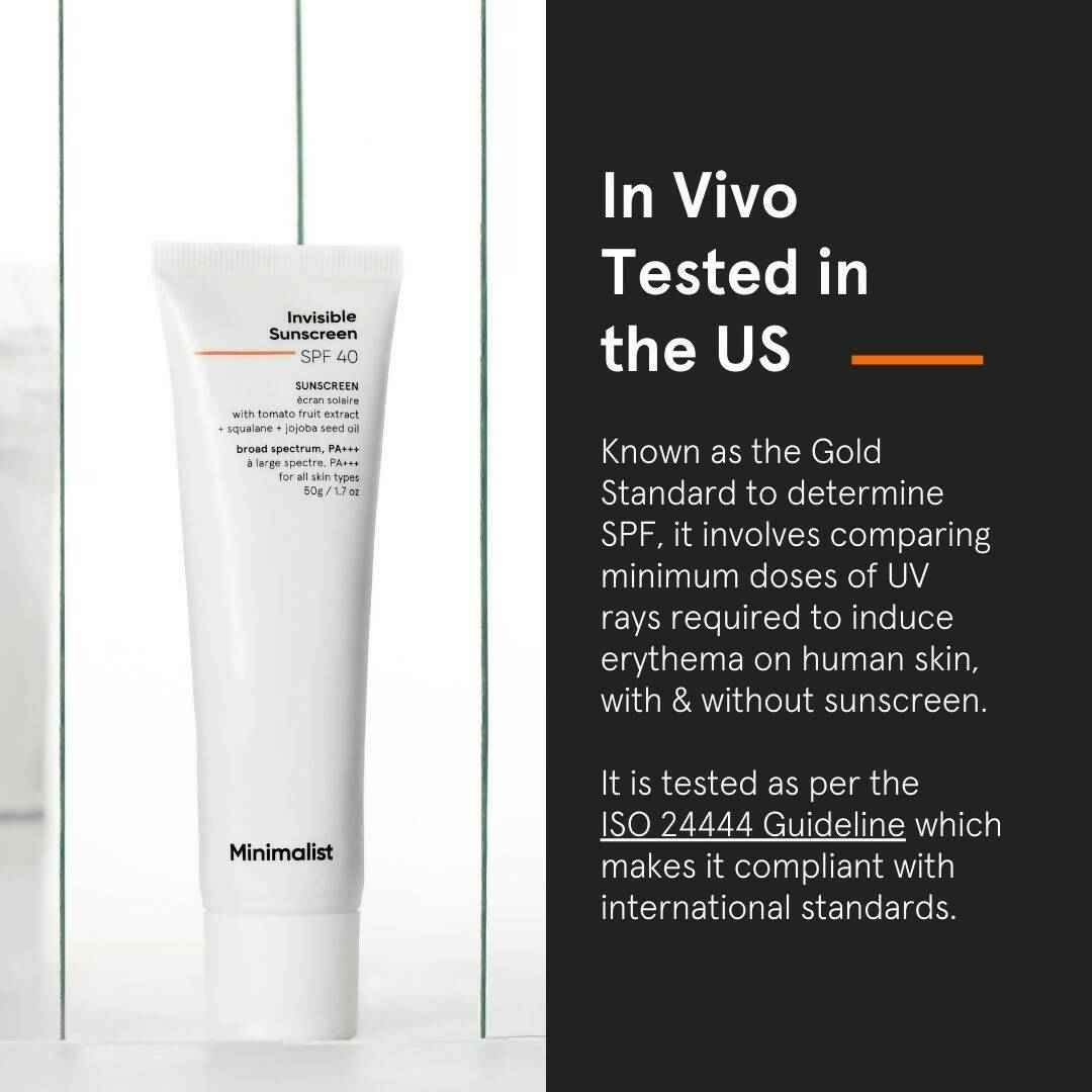 Minimalist Invisible Sunscreen SPF 40+ PA +++