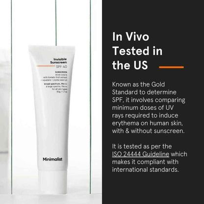 Minimalist Invisible Sunscreen SPF 40+ PA +++