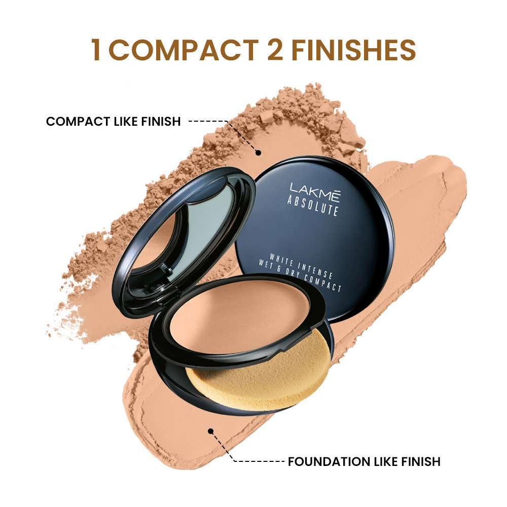Lakme Xtraordin-Airy Compact, 2 In 1 Compact + Foundation, Lightweight, SPF17 - 06 Almond Honey