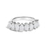 14K White Gold 1 2/3 Cttw Lab Grown Pear Diamond Band Ring Bezel Setting  DestGlow