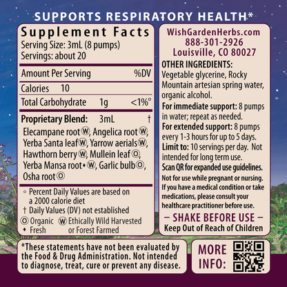 Deep Lung &amp; Bronchial Support by WishGarden Herbs