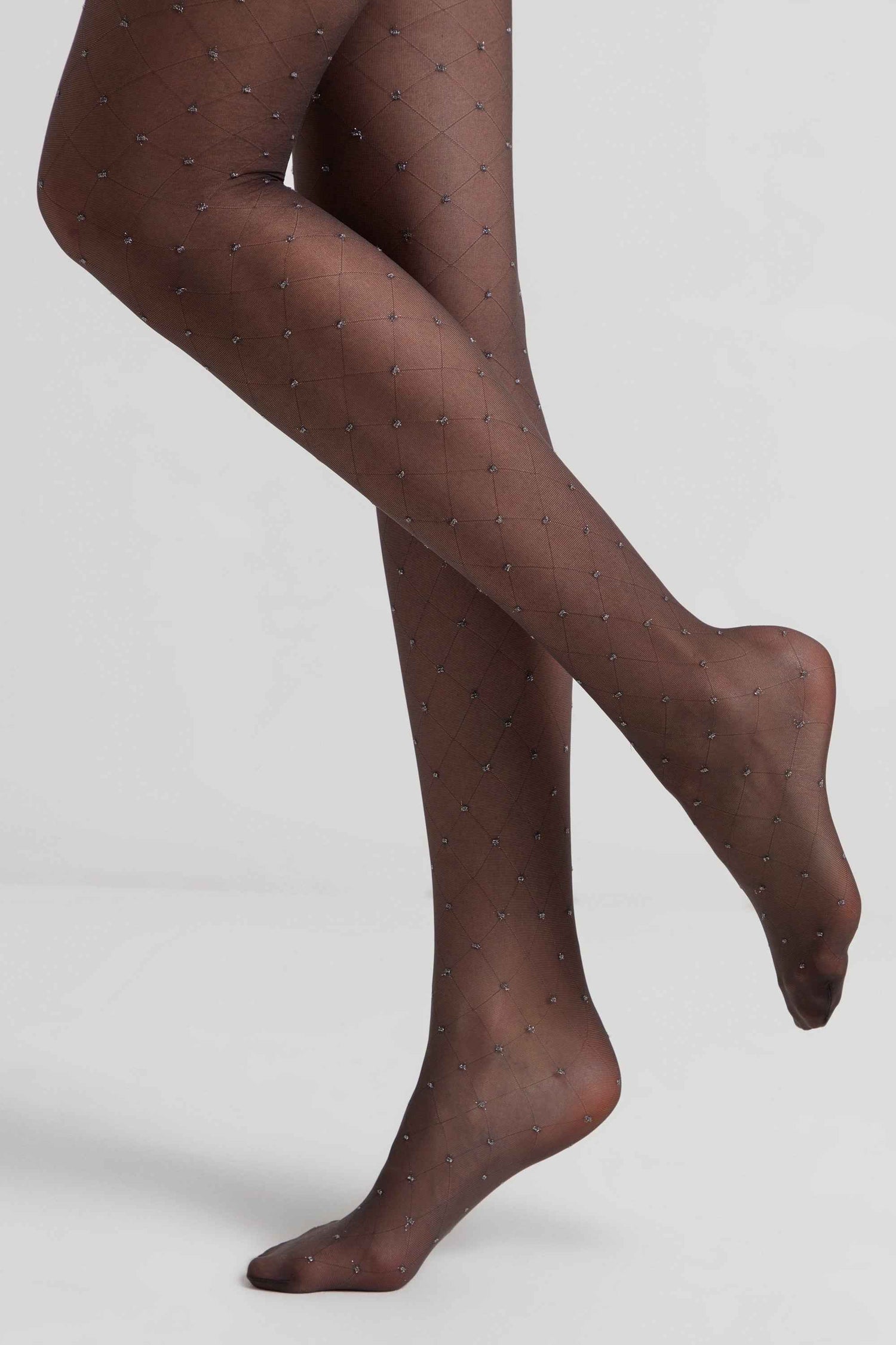 Fantasy Tights Conte Lusso - Diamond Lurex Polka Dots