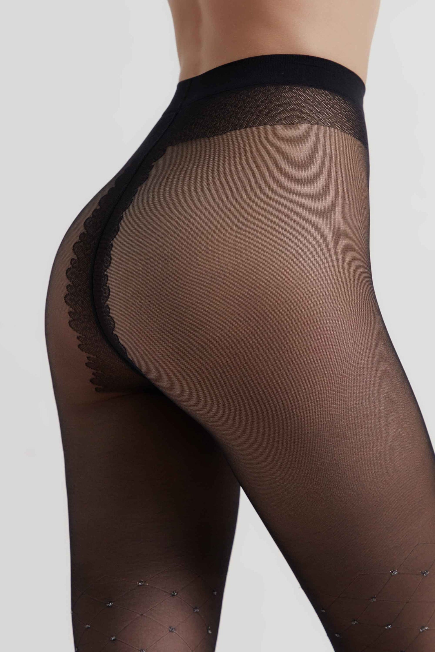 Fantasy Tights Conte Lusso - Diamond Lurex Polka Dots