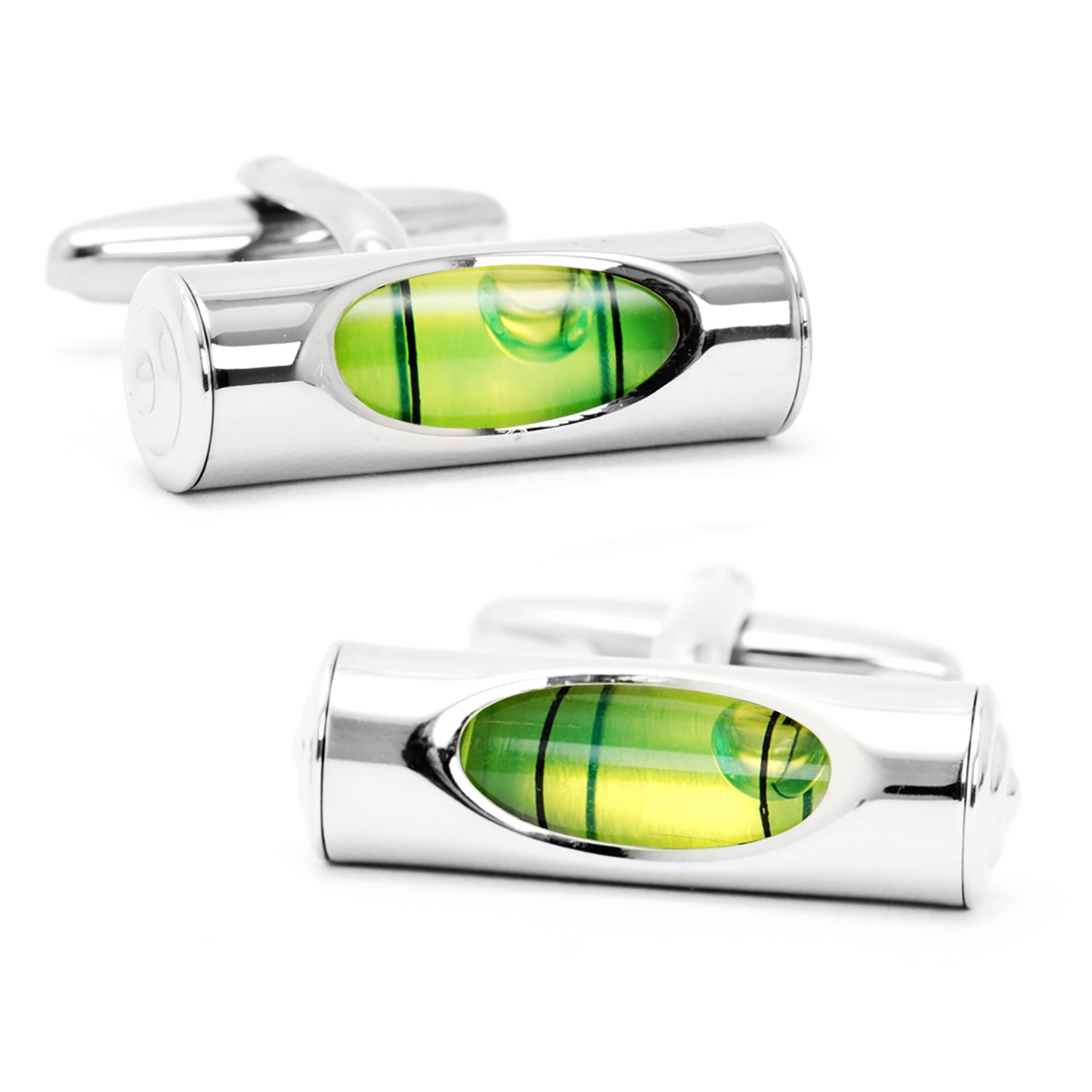 Green Level Cufflinks by Cufflinks.com