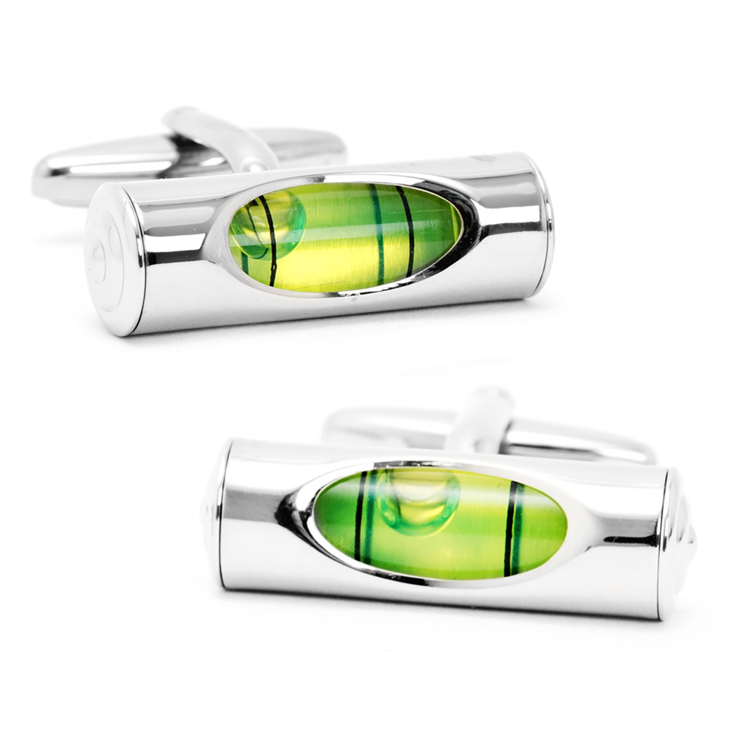 Green Level Cufflinks by Cufflinks.com