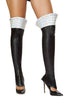 Pair of Leggings with Padded Silver Top