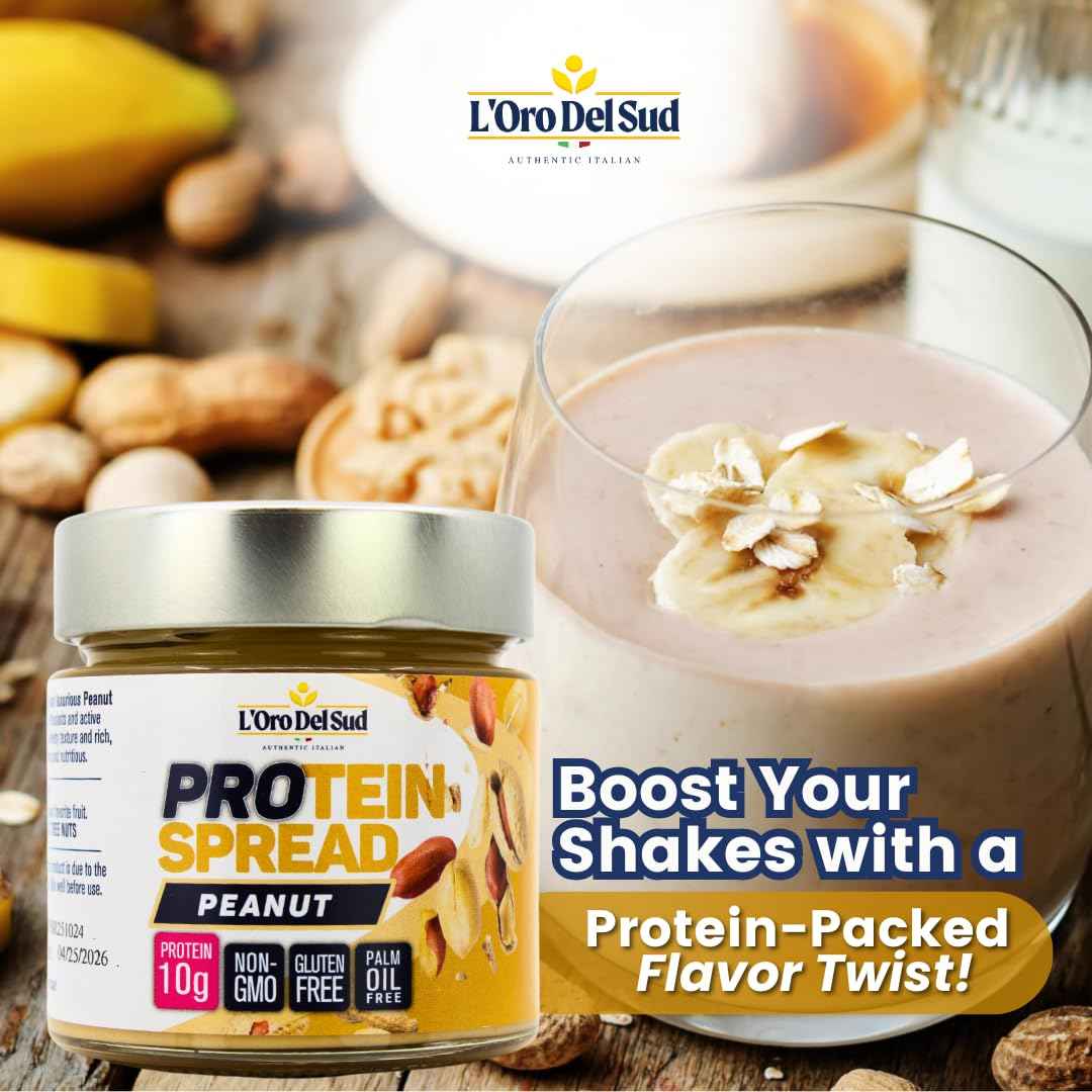 LOro Del Sud, Peanut Butter Protein Spread, 7oz (200g)