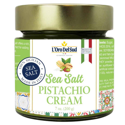 LOro Del Sud, Sicilian Pistachio Cream with Sea Salt, 7oz (200g)