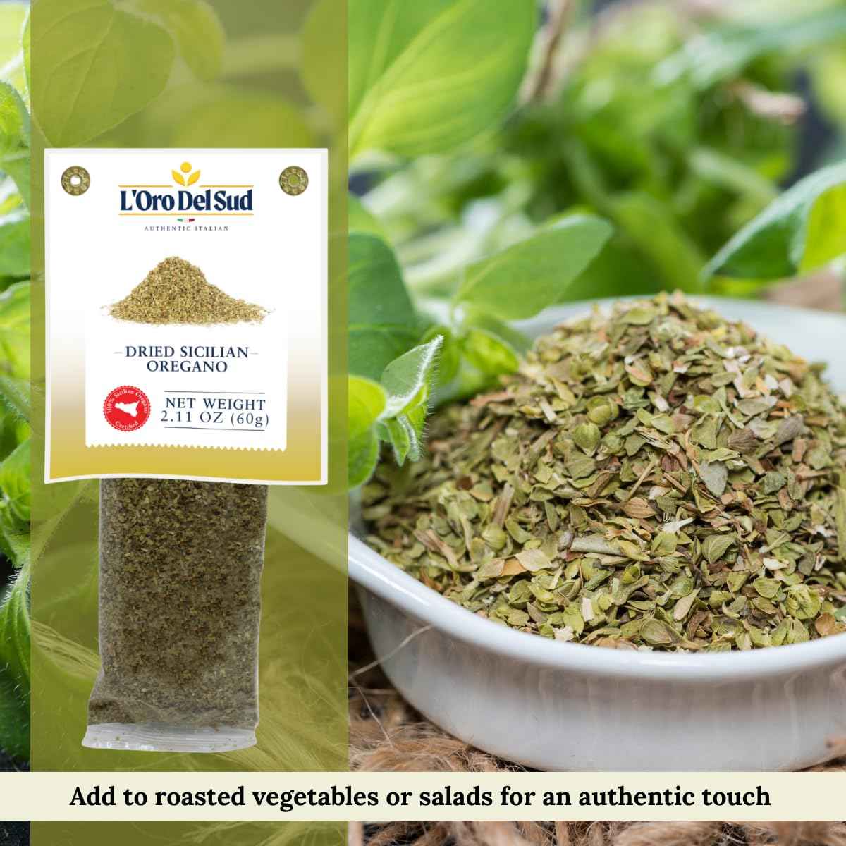 L’Oro Del Sud, Ground Sicilian Oregano, 2.11 oz (60 g)