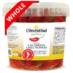 L'Oro Del Sud, Whole Calabrian Chili Peppers in Oil, 2.2 lb (1 kg)
