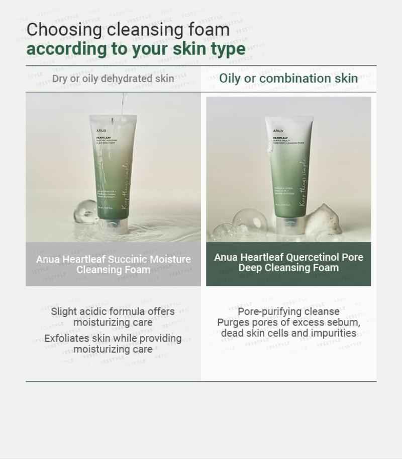 ANUA Heartleaf Quercetinol Pore Deep Cleansing Foam