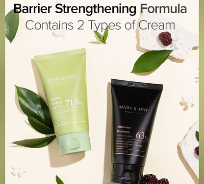 Mary &amp; May Soothing Gel Cream + Idebenone Blackberry Cream Duo Set by AsiaBeautyMall