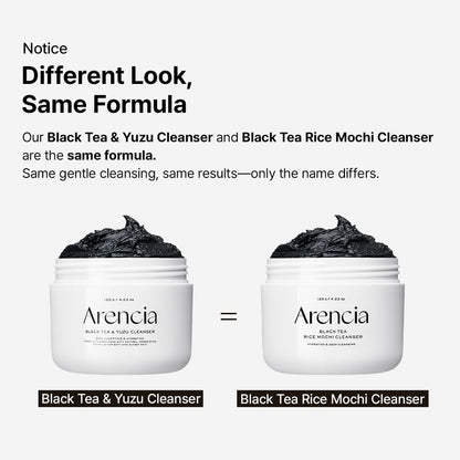 Arencia Black Tea &amp; Yuzu Rice Mochi Cleanser  DestGlow