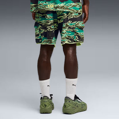 Puma Lafrance Supply Terry Shorts - Green Terrain by Denim Exchange