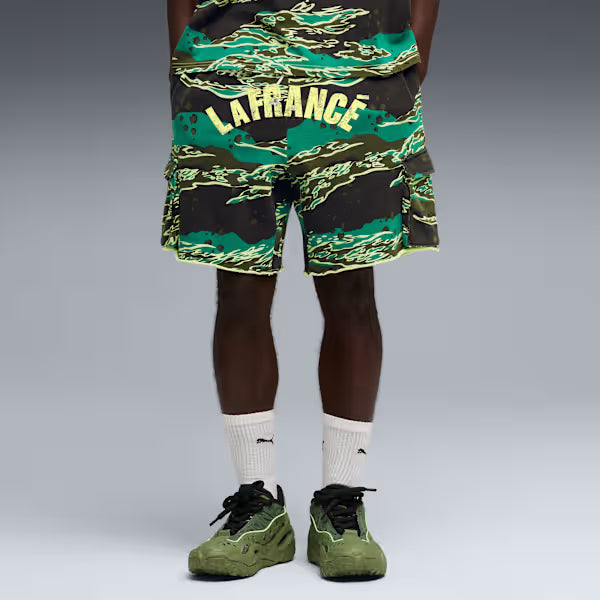 Puma Lafrance Supply Terry Shorts - Green Terrain by Denim Exchange