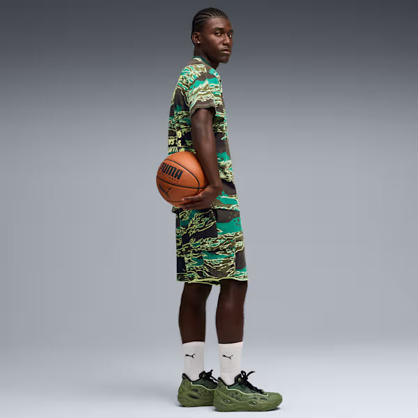 Puma Lafrance Supply Terry Shorts - Green Terrain by Denim Exchange