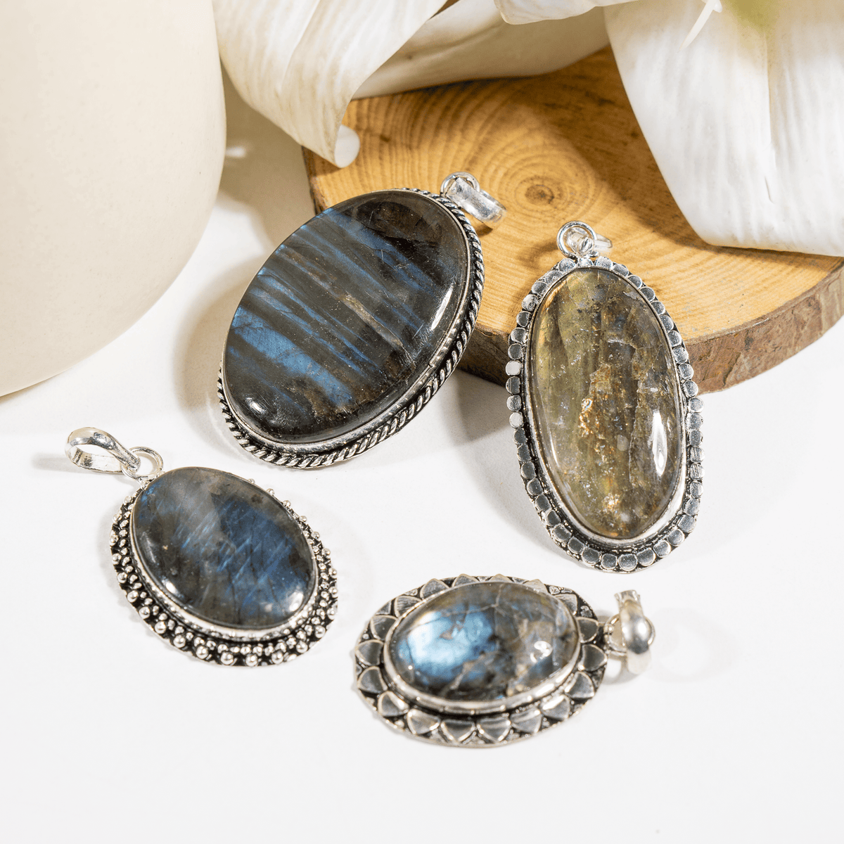 Labradorite Pendants – Natural Crystal Pendants Healing Gemstone Pendants