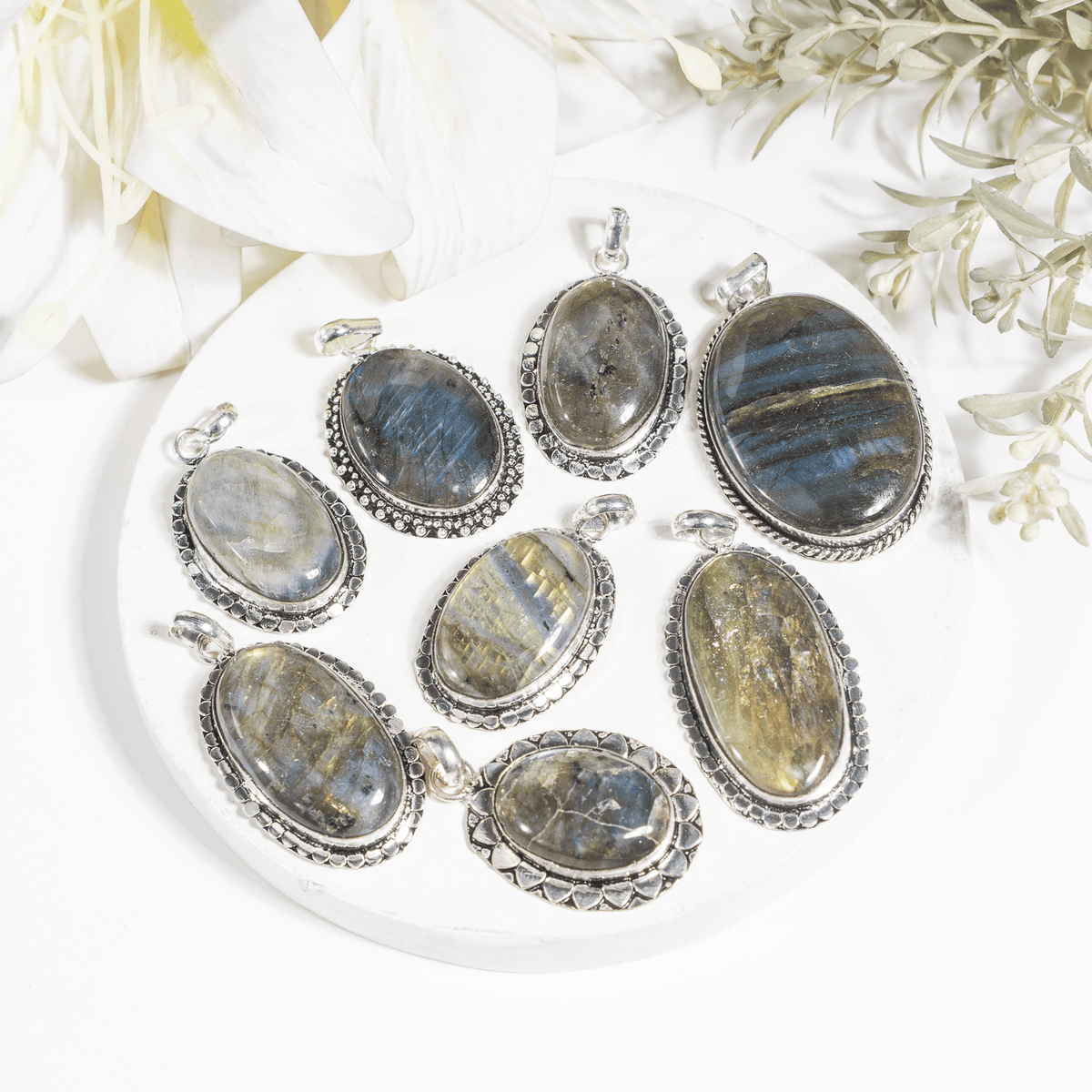 Labradorite Pendants – Natural Crystal Pendants Healing Gemstone Pendants