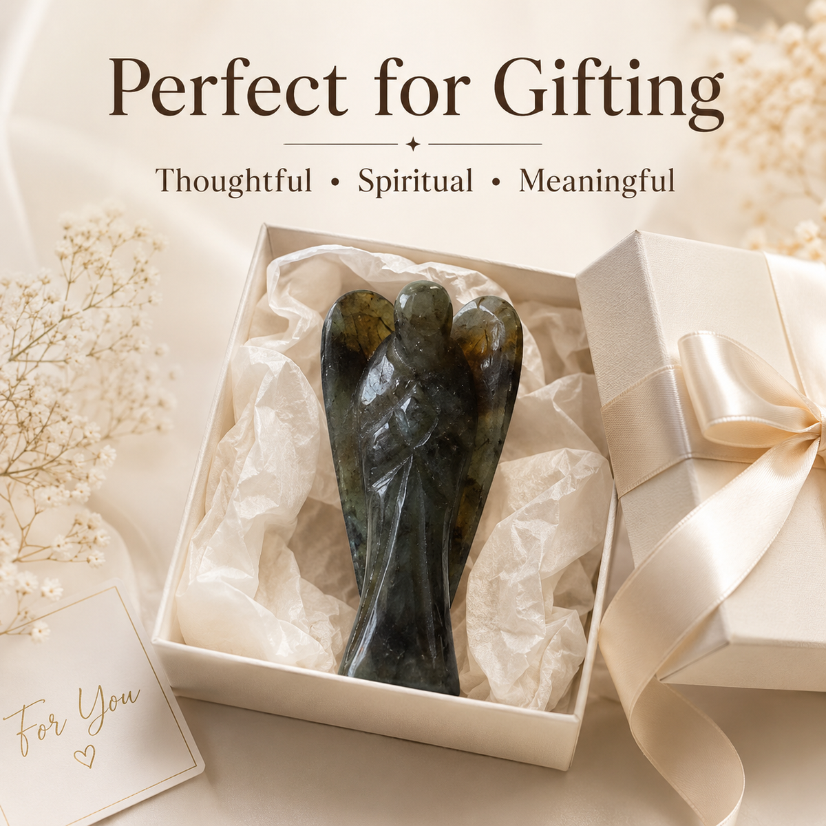 Labradorite Crystal Angel Pocket Guardian