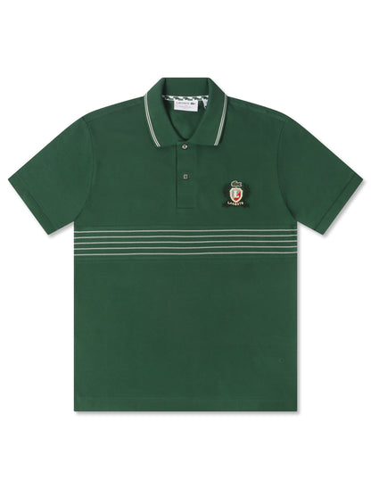 Lacoste Classic Fit Embroidered Shield Polo - Green by Denim Exchange