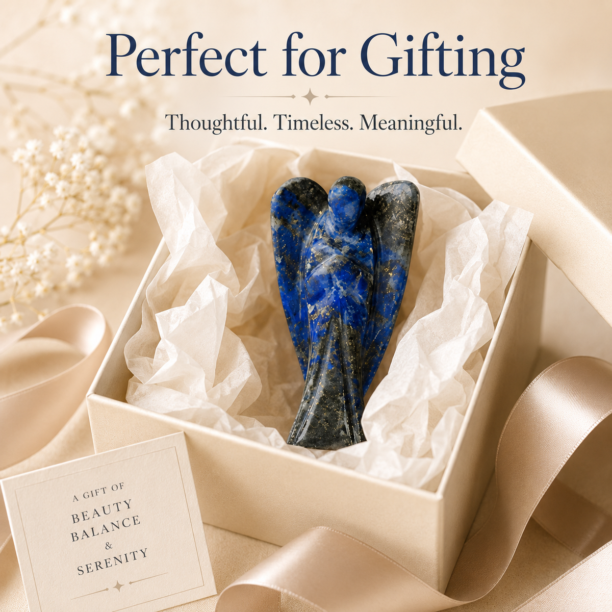 Lapis Lazuli Crystal Angel Pocket Guardian  DestGlow