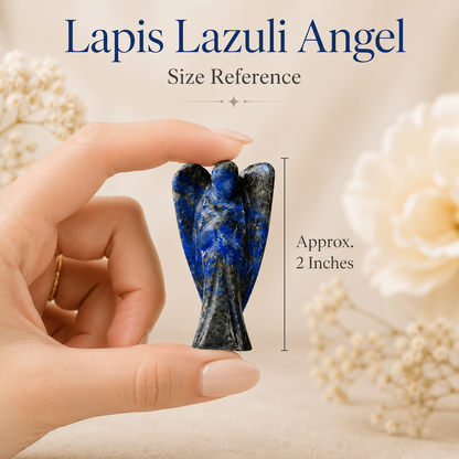 Lapis Lazuli Crystal Angel Pocket Guardian  DestGlow