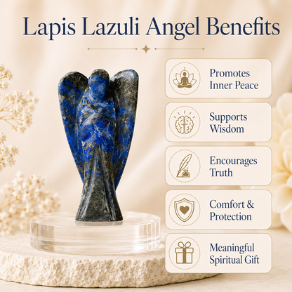 Lapis Lazuli Crystal Angel Pocket Guardian  DestGlow