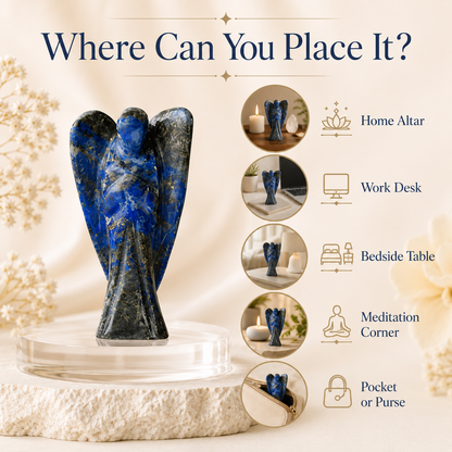 Lapis Lazuli Crystal Angel Pocket Guardian  DestGlow