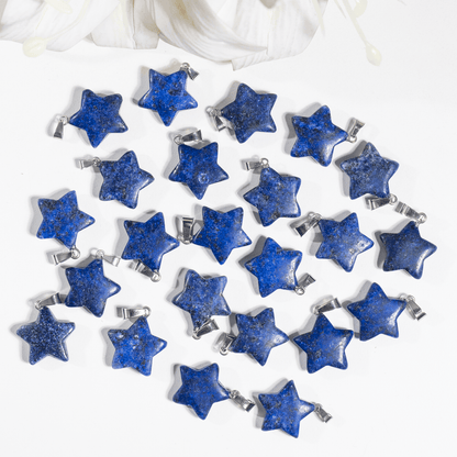 Lapis Lazuli Star Pendant Necklace – Natural Crystal Gemstone Jewelry  DestGlow