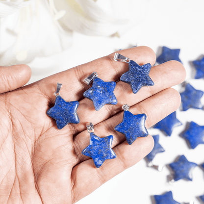 Lapis Lazuli Star Pendant Necklace – Natural Crystal Gemstone Jewelry  DestGlow