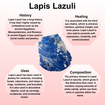 Lapis Lazuli Chip Bracelet (Good Fortune and Clarity)  DestGlow