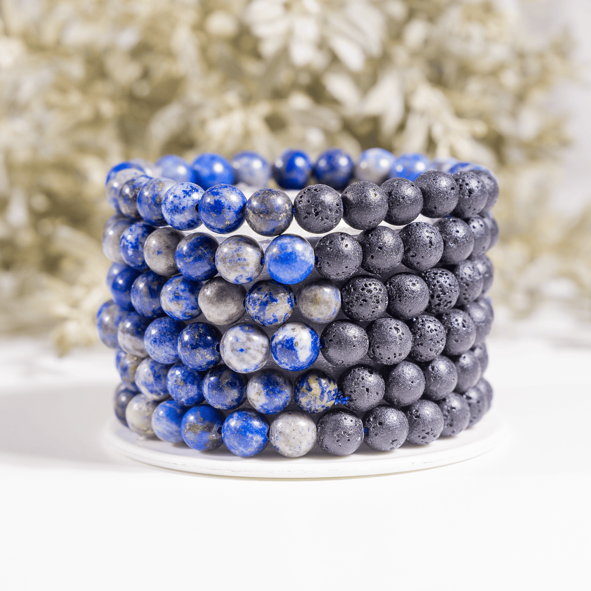 Lapis Lazuli Diffuser Bracelet, Lava Diffuser Jewelry, Aromatherapy, Essential Oil Bracelet, Spiritual Gift, Yoga Gift for Her  DestGlow