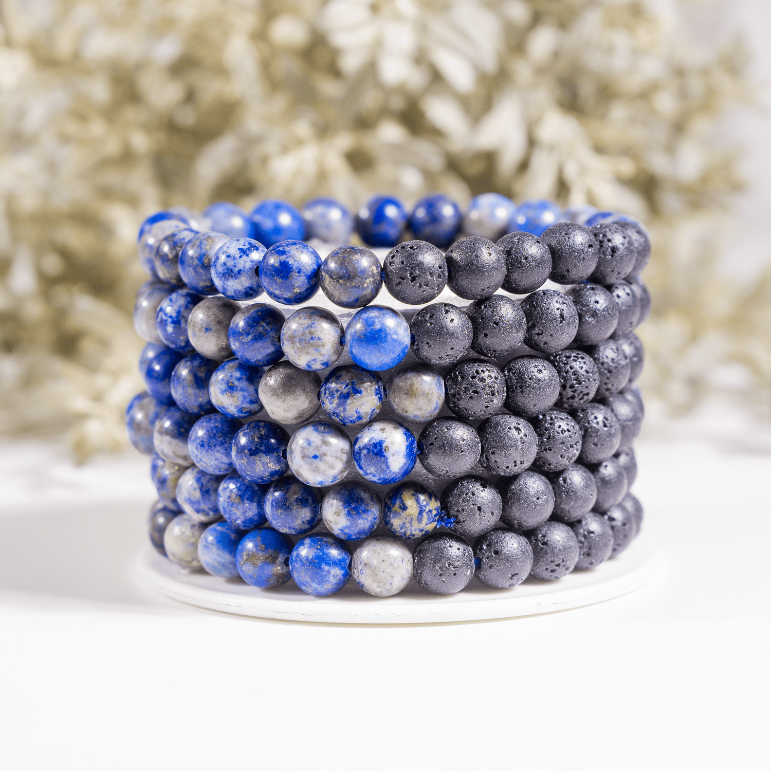 Lapis Lazuli Diffuser Bracelet, Lava Diffuser Jewelry, Aromatherapy, Essential Oil Bracelet, Spiritual Gift, Yoga Gift for Her  DestGlow