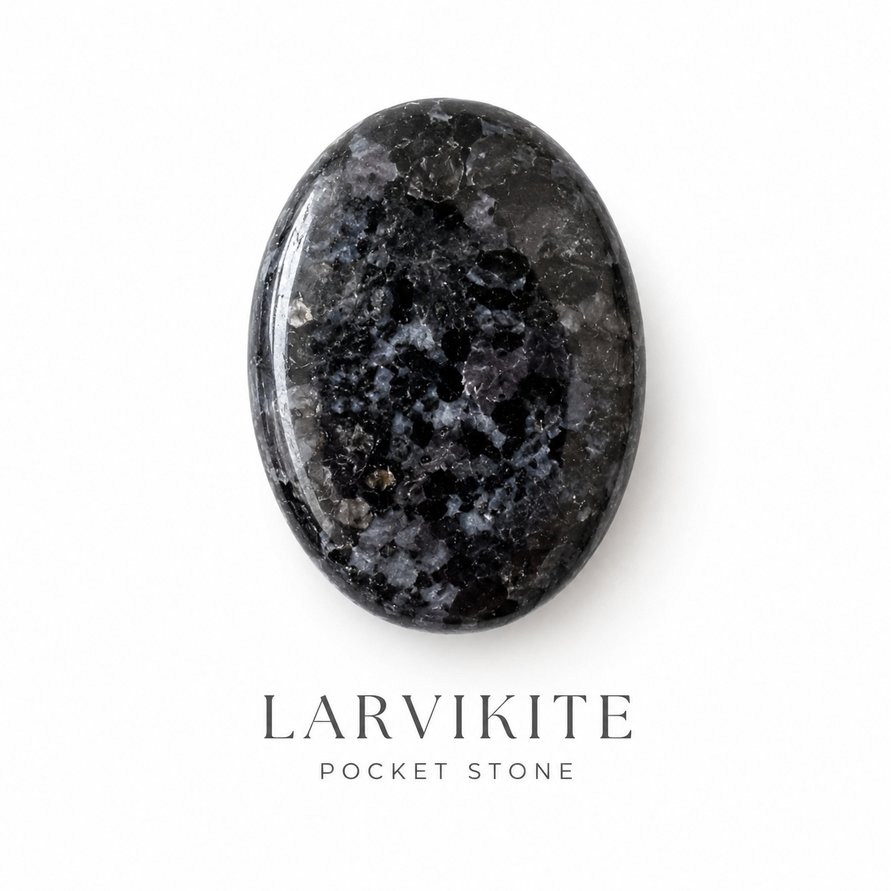 Larvikite Pocket Stones (Breaking Addictions and Clairvoyance )  DestGlow