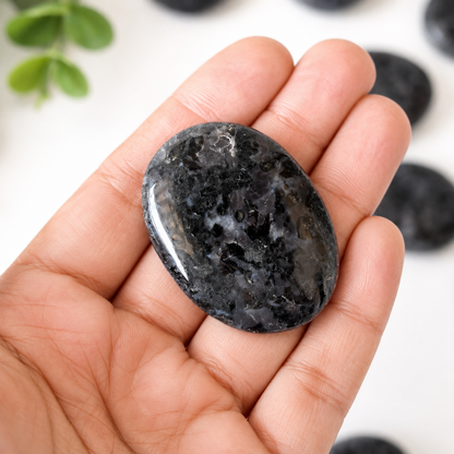 Larvikite Pocket Stones (Breaking Addictions and Clairvoyance )  DestGlow