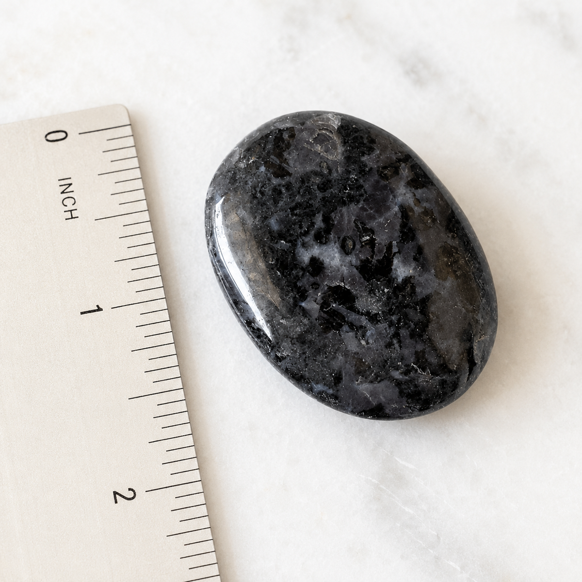 Larvikite Pocket Stones (Breaking Addictions and Clairvoyance )  DestGlow