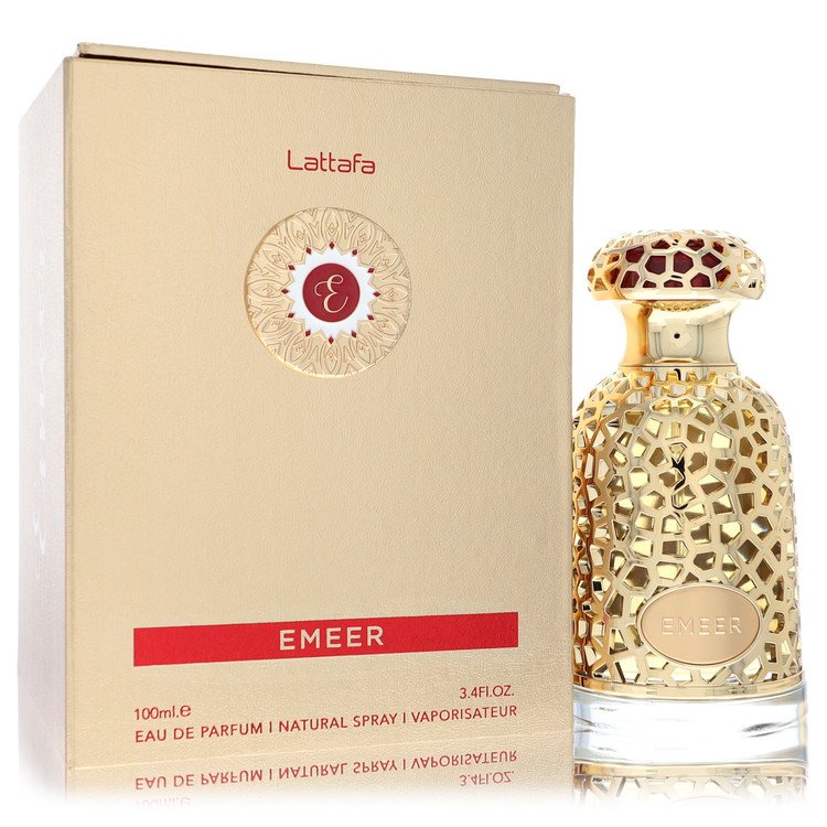 Lattafa Emeer by Lattafa Eau De Parfum Spray (Unisex) 3.4 oz for Men 