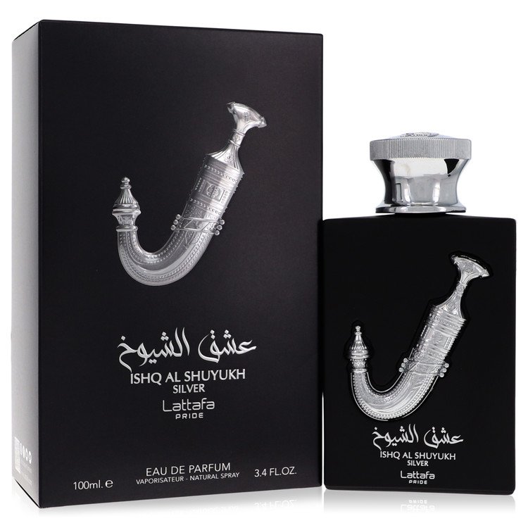 Lattafa Pride Ishq Al Shuyukh Silver by Lattafa Eau De Parfum Spray (Unisex) 3.4 oz for Men 