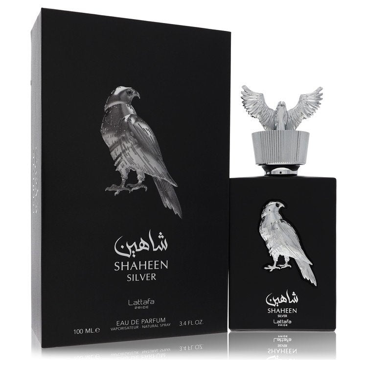 Lattafa Pride Shaheen Silver by Lattafa Eau De Parfum Spray (Unisex) 3.4 oz for Men 