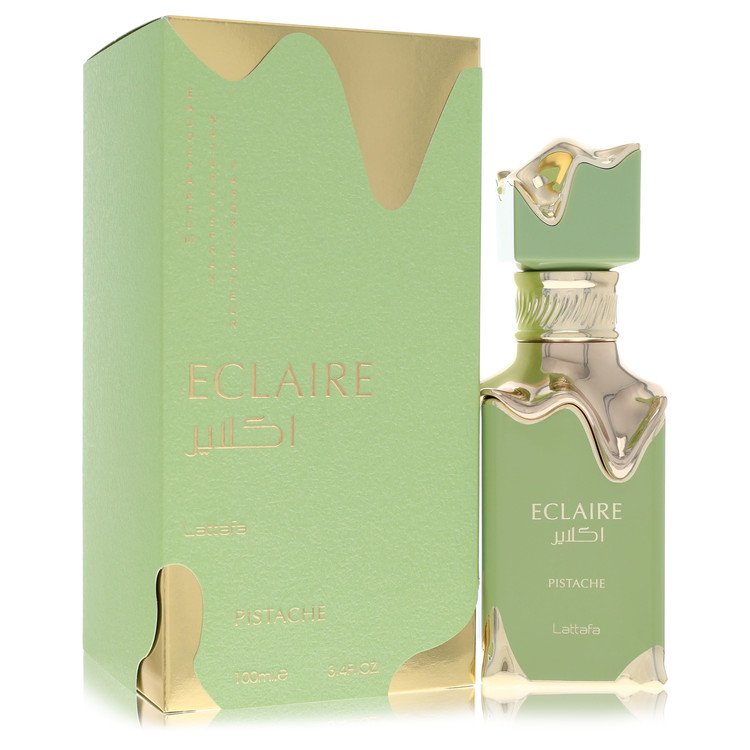 Lattafa Eclaire Pistache by Lattafa Eau De Parfum Spray (Unisex) 3.4 oz for Women 