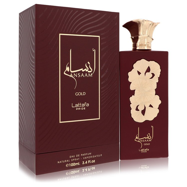 Lattafa Pride Ansaam Gold by Lattafa Eau De Parfum Spray (Unisex) 3.4 oz for Women 