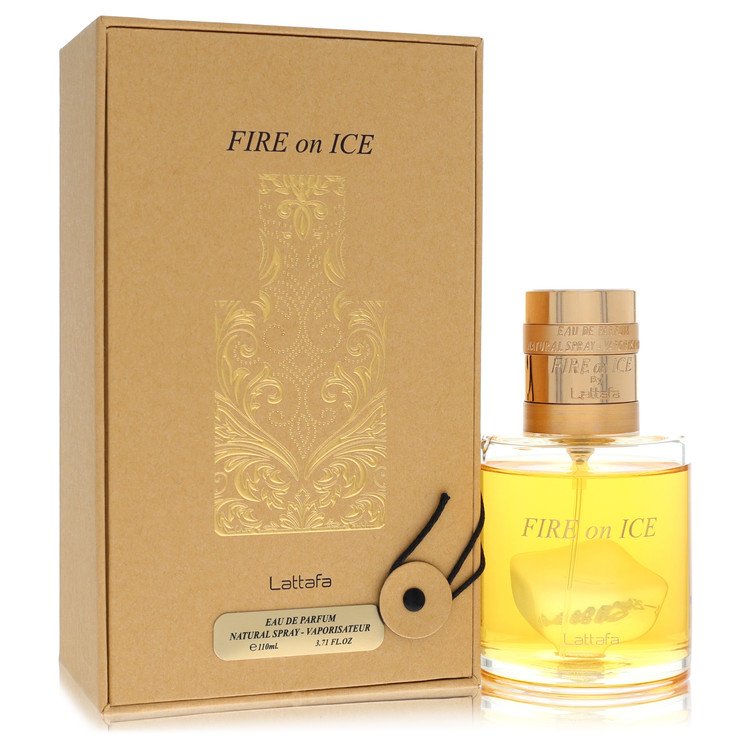 Lattafa Fire on Ice by Lattafa Eau De Parfum Spray (Unisex) 3.7 oz for Men 