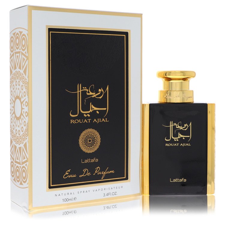 Lattafa Rouat Ajial by Lattafa Eau De Parfum Spray (Unisex) 3.4 oz for Women 