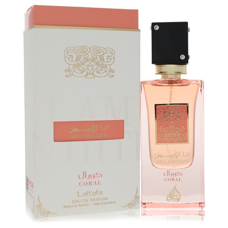 Ana Abiyed Coral by Lattafa Eau De Parfum Spray (Unisex) 2 oz for Men 