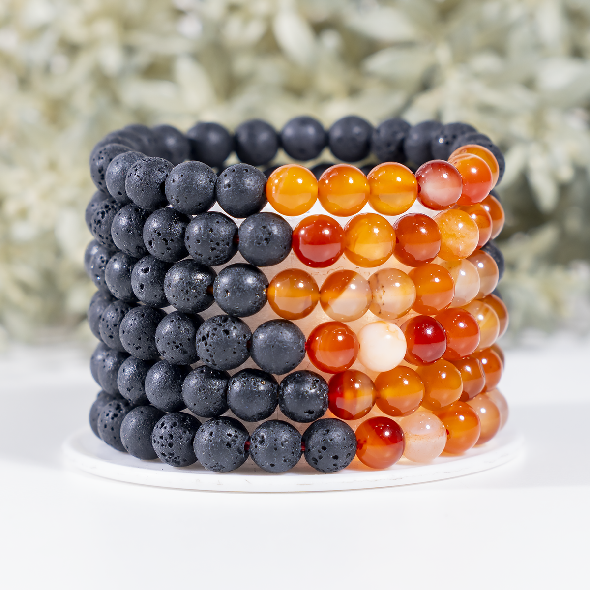 Lava Diffuser Bracelet, Lava with Carnelian Beads Diffuser Jewelry, Aromatherapy, Essential Oil Bracelet, Spiritual Gift, Yoga Gift for Her,